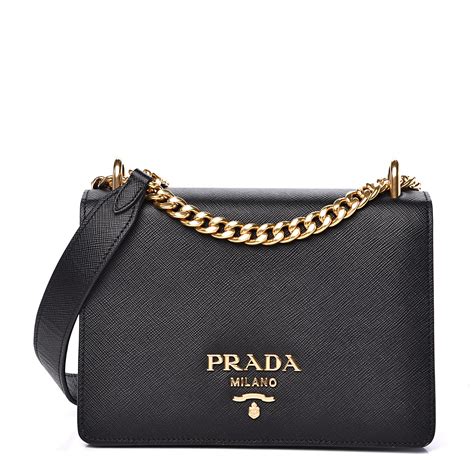 prada black crossbody bag with chain|prada crossbody bag price.